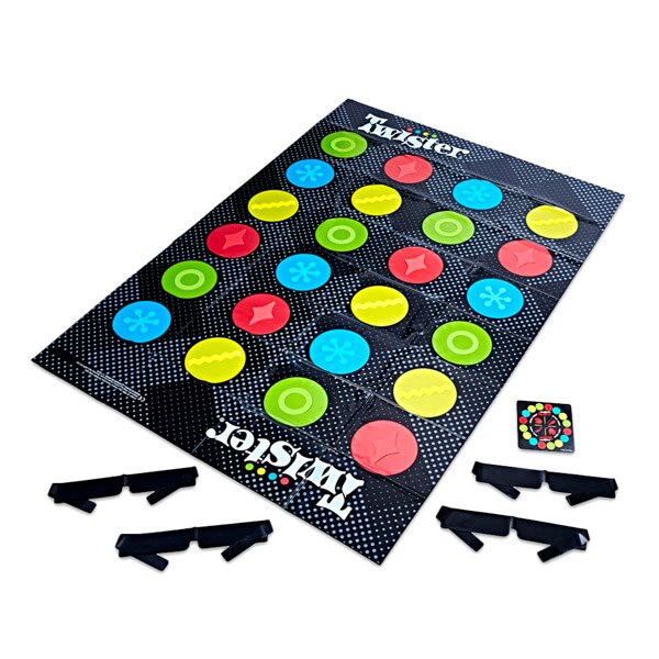 Twister bekötött szemmel társasjáték