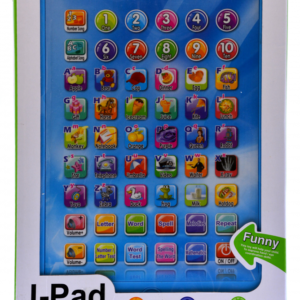 Oktatós tablet , elemes (2xAA elem kell hozzá), hanggal , 17x24 cm dobozban.