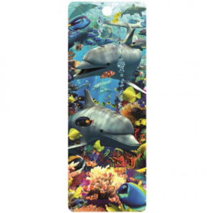 3D Könyvjelző - Delfinek
