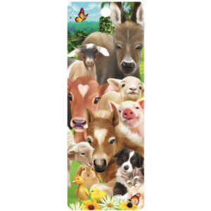 3D Könyvjelző - Baby Farm állatok