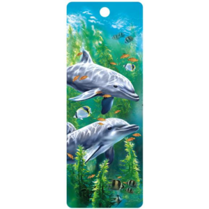 3D Könyvjelző - Delfinek