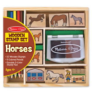 Melissa & Doug 12410 Fa nyomdaszett - lovak