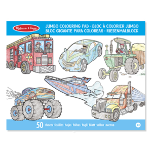 Melissa & Doug 14205  KREATÍV JÁTÉK JUMBO SZÍNEZŐ JÁRMŰVEK