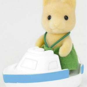 Kutya bébi hajóval EB Sylvanian 5137