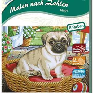Mammut Festés számok után Mops, Classic kollekció Medium (22,8 x 30,4 cm)