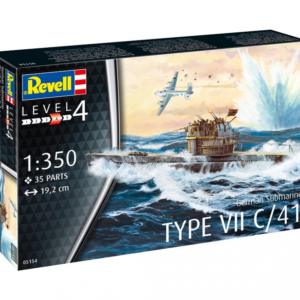 Revell modell szett German Submarine Type VII C/41 1:1200 (65154)