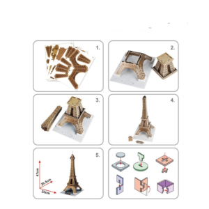 3D puzzle Eiffel torony arany 39 db-os CubicFun