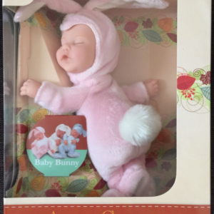 Babafigura rózsaszín nyuszi Anne Geddes