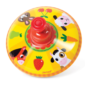 Janod 04125 Búgócsiga - farm - piros kar