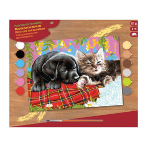 Mammut Festés számok után Kutya és cica Senior (38,2 x 29,2 cm)