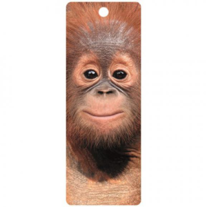 3D Könyvjelző - Baby Orángután