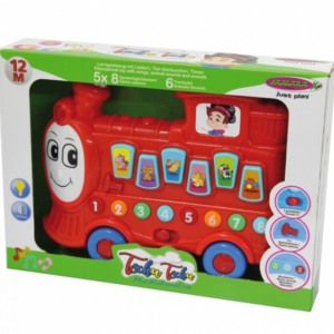 Bébi készségfejlesztő vonat hanggal, piros 460594 Jamara