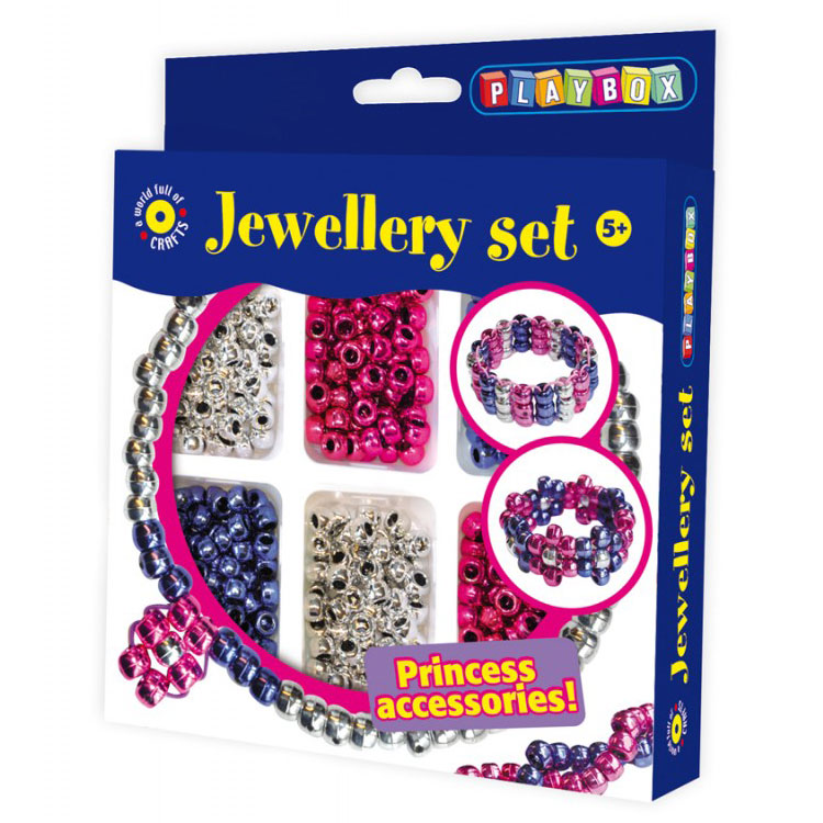 Kreatív szett - fémes gyöngyök Playbox