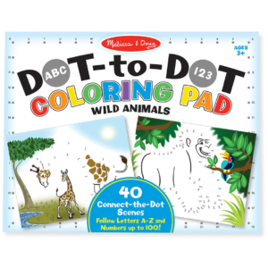 Melissa & Doug 19104  KREATÍV JÁTÉK SZÁMOS SZÍNEZŐ KÉSZLET VADÁLLATOK