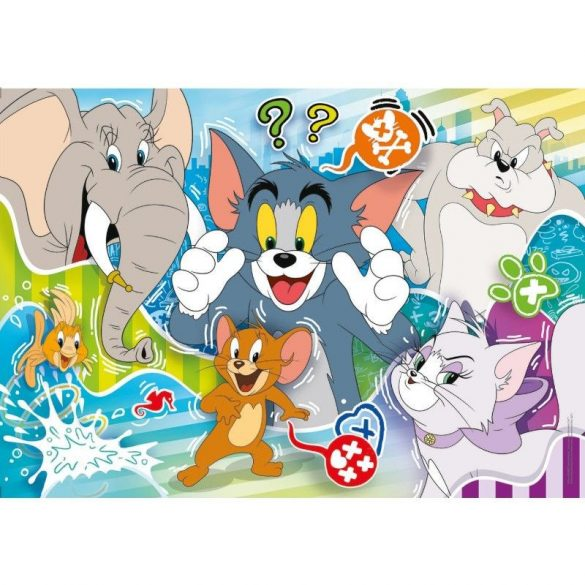 104 db-os SuperColor puzzle - Tom és Jerry 2. Clementoni 27516